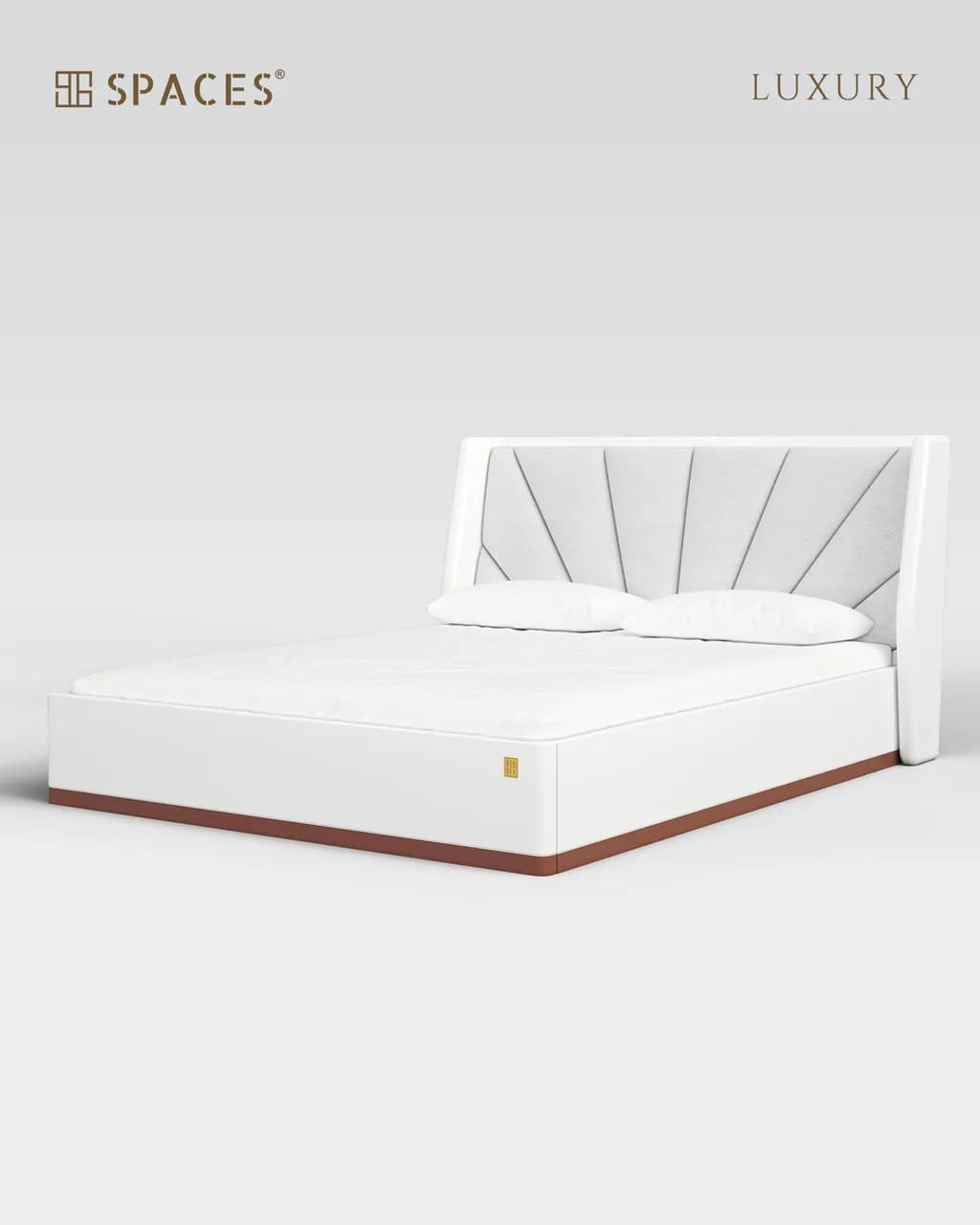 Lumen Luxury Bed with Leather Upholstery