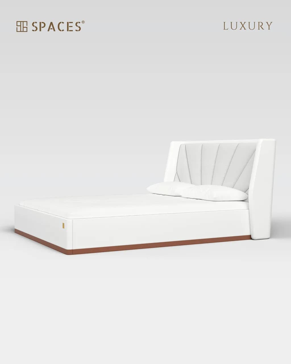 Lumen Luxury Bed with Leather Upholstery