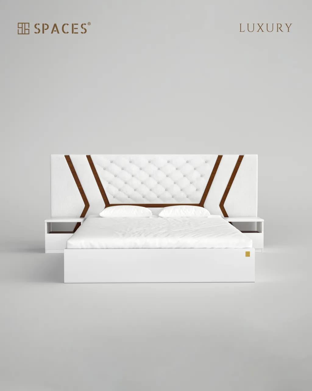 Lumen Luxury Bed with Bedside Table Set