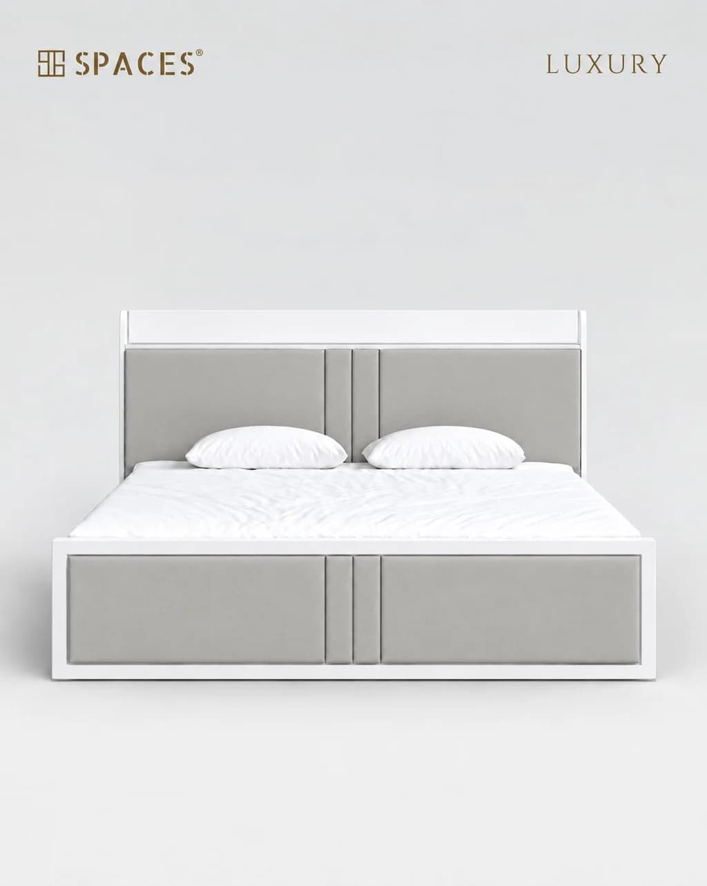 Two-Tone Luxury Bed with Upholestery