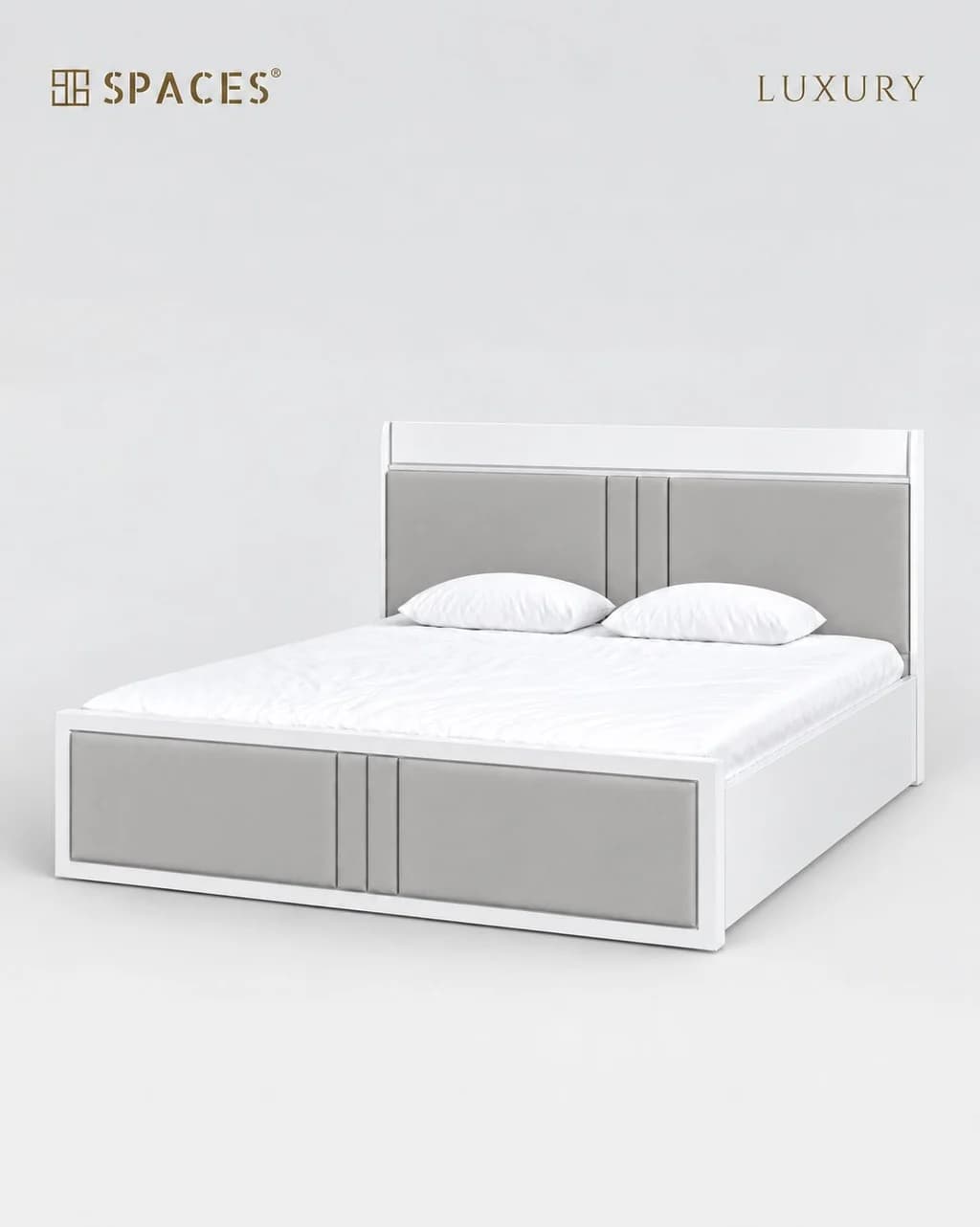 Two-Tone Luxury Bed with Upholestery