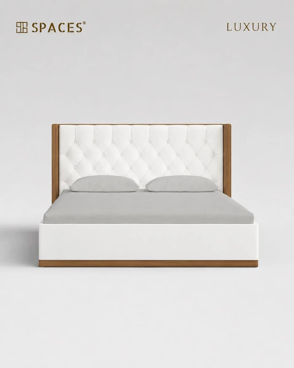 Lumen Luxury Bed with Leather Upholstery