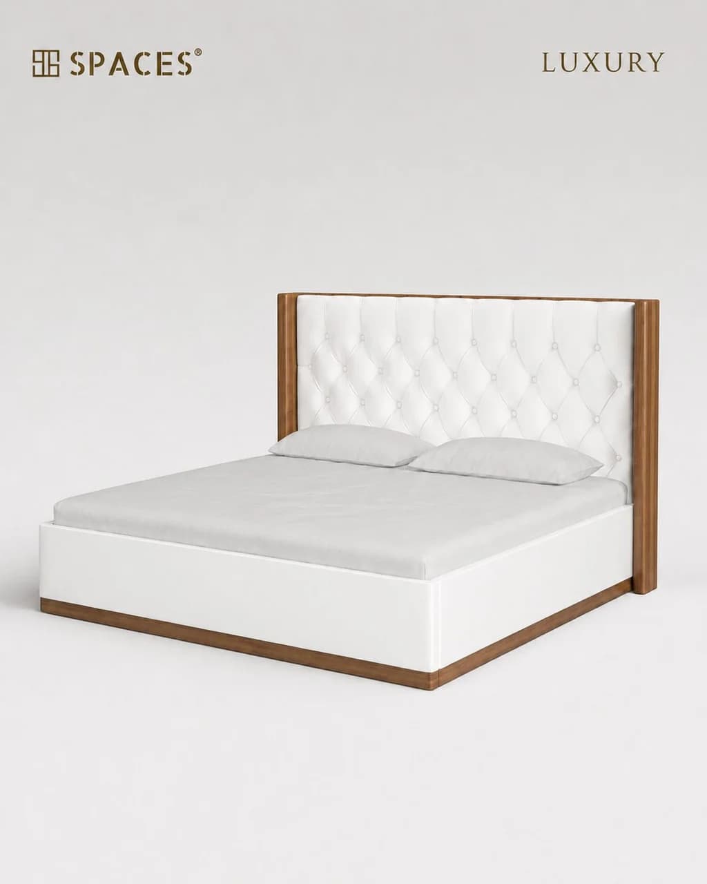 Lumen Luxury Bed with Leather Upholstery