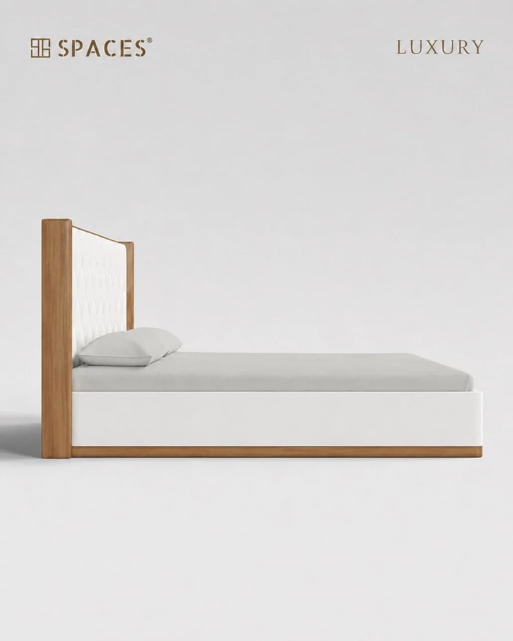 Lumen Luxury Bed with Leather Upholstery