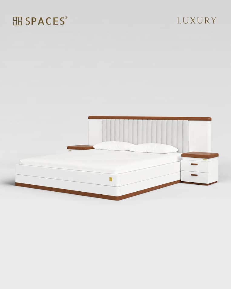 Lumen Luxury Bed with Bedside Table