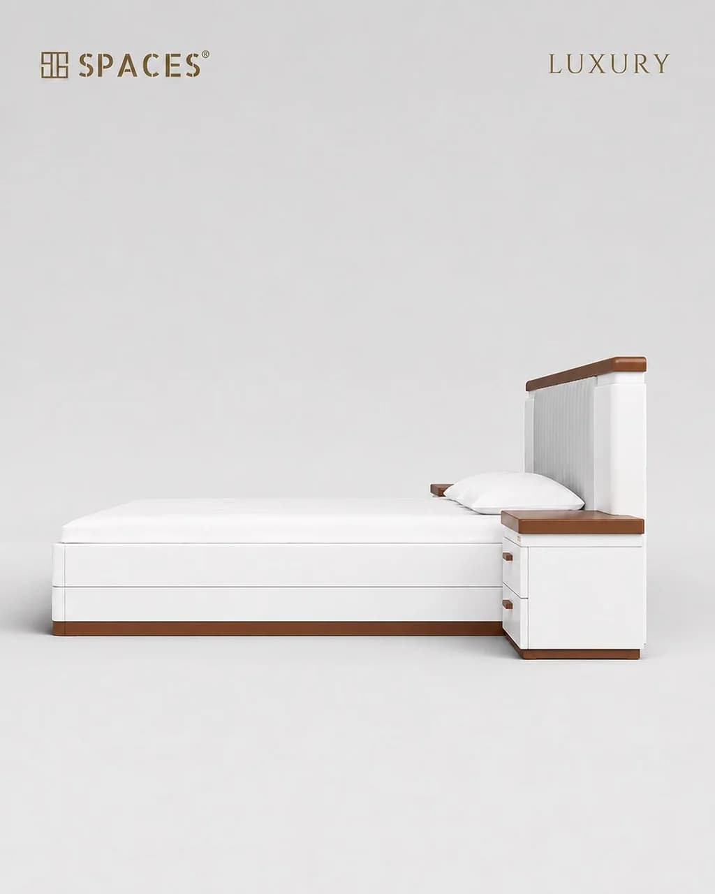 Lumen Luxury Bed with Bedside Table