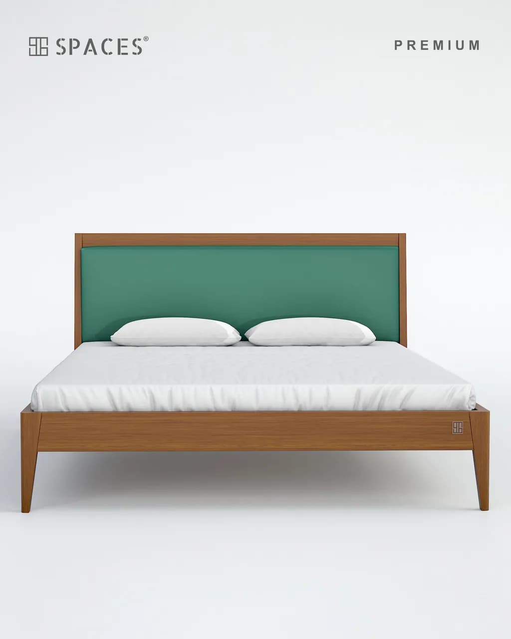 Walnut Premium Bed with Upholstery