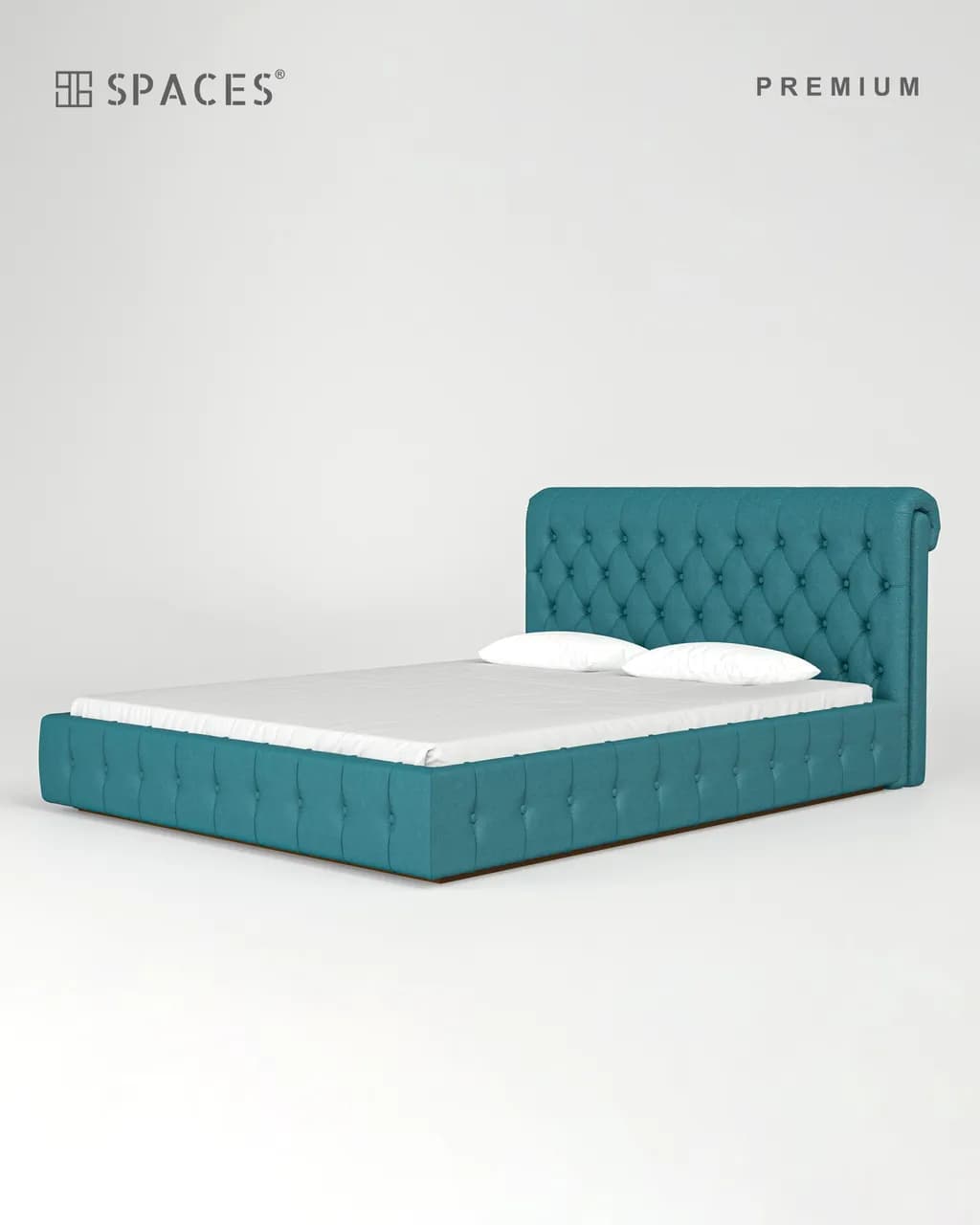 Teal Upholstered Premium Bed