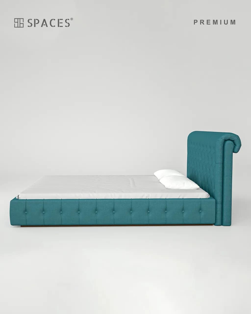 Teal Upholstered Premium Bed