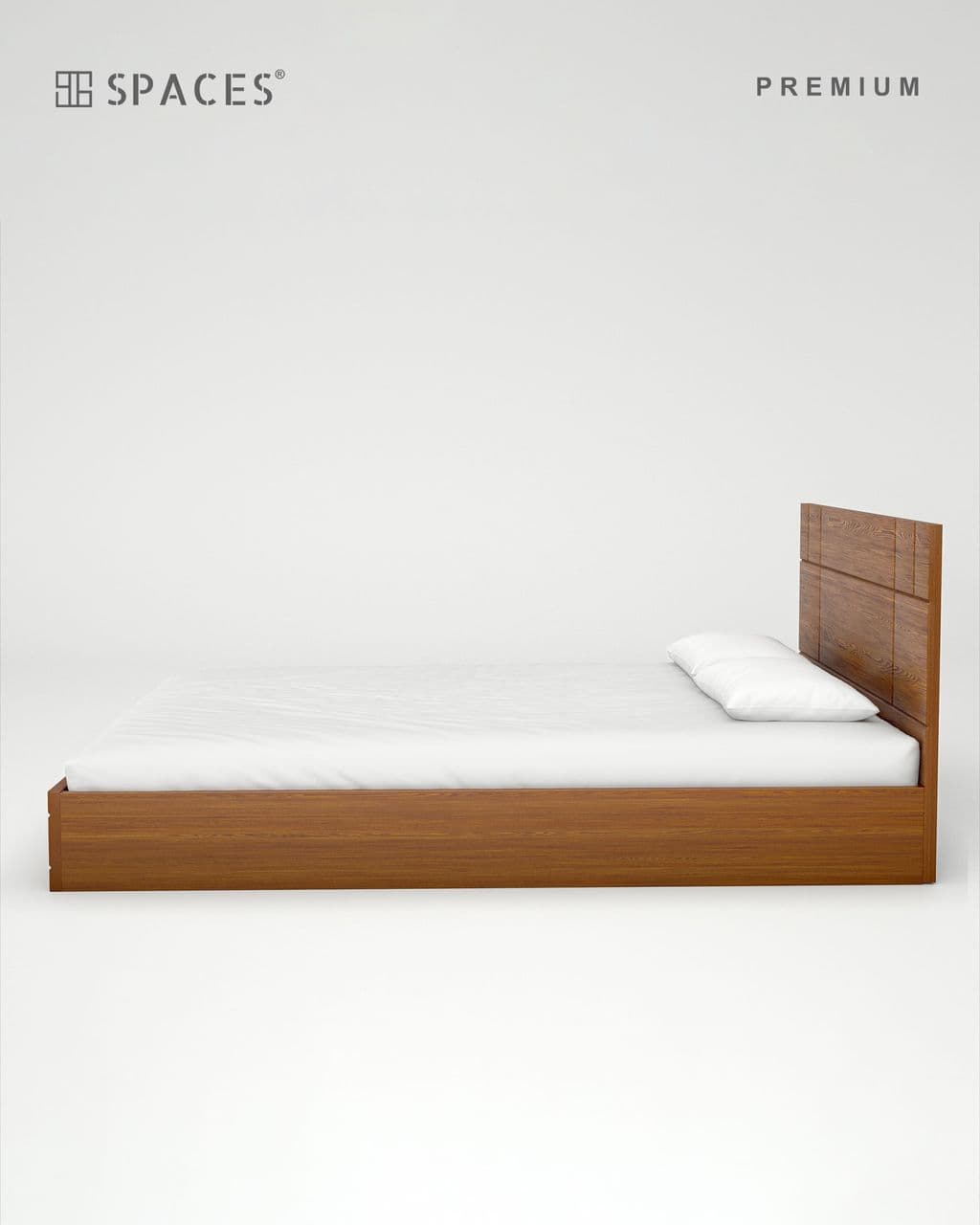 Walnut Grid Premium Bed