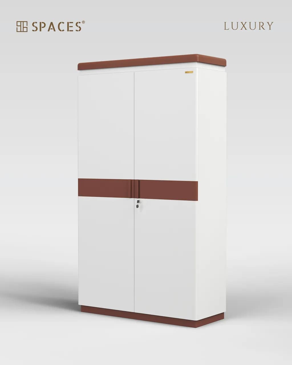 Lumen Luxury Wardrobe with Wooden Accent