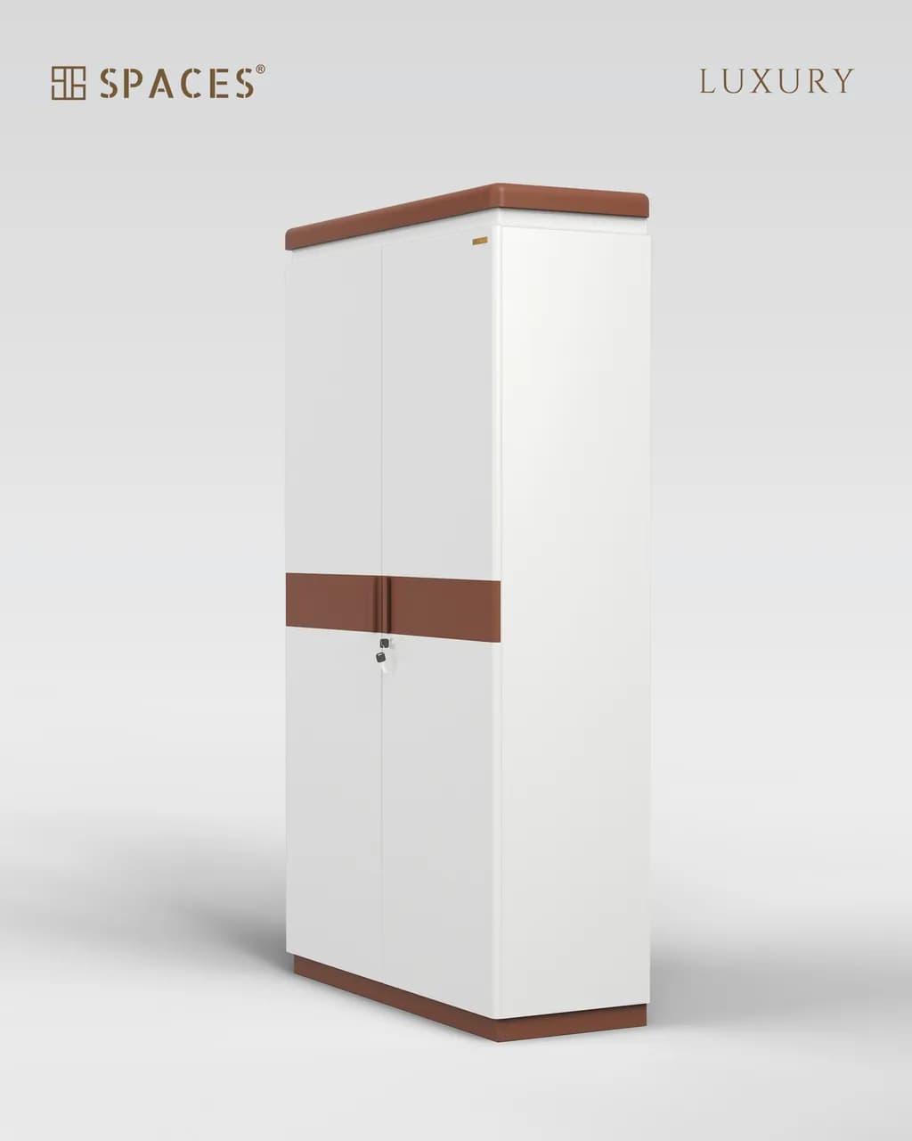 Lumen Luxury Wardrobe with Wooden Accent