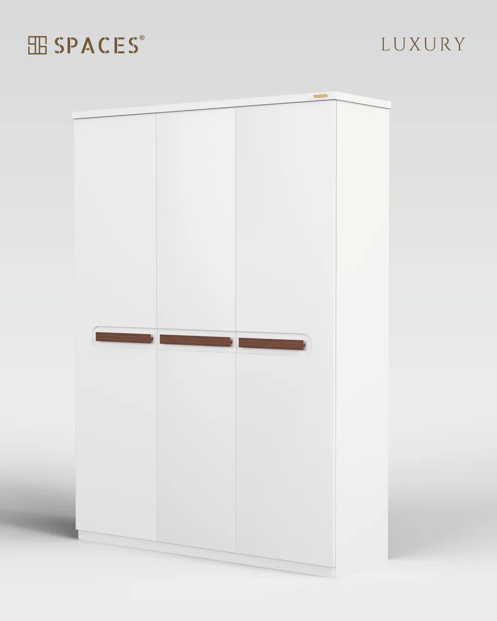 Lumen Luxury Wardrobe with Wooden Accent