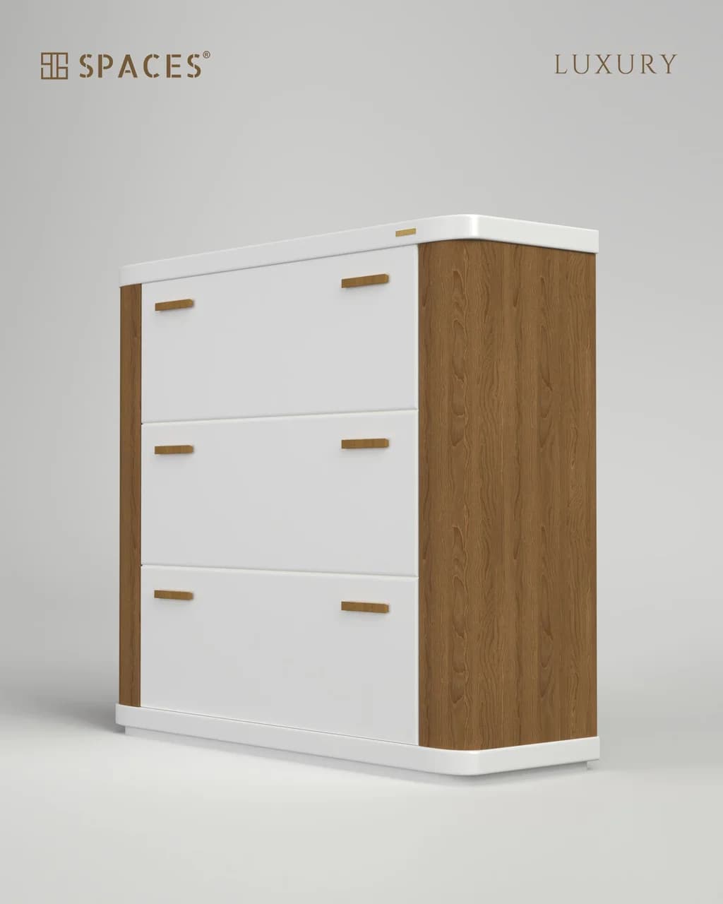 Lumen Luxury Chest of Drawers with Wooden Accent