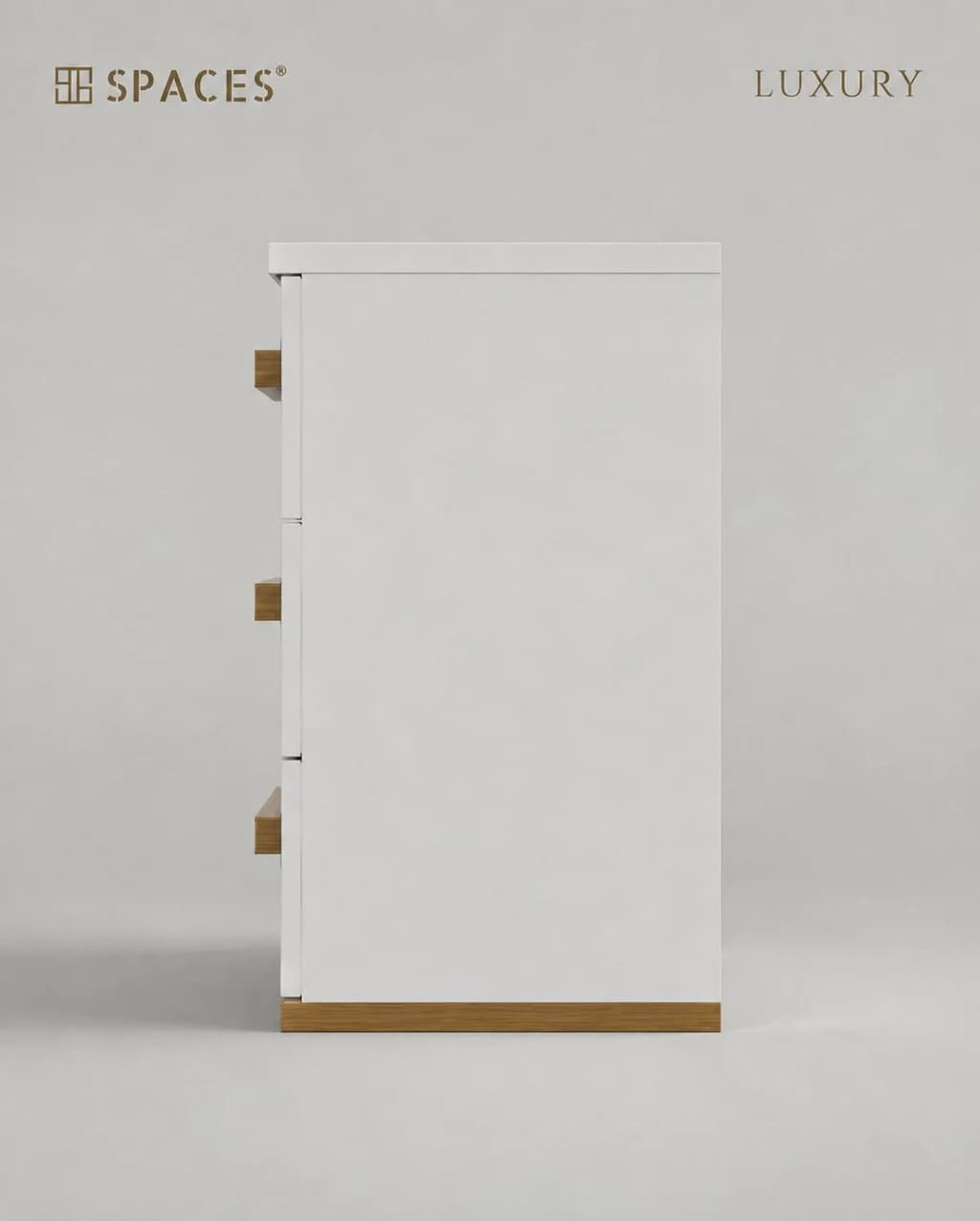 Lumen Luxury Chest of Drawers with Wooden Accent
