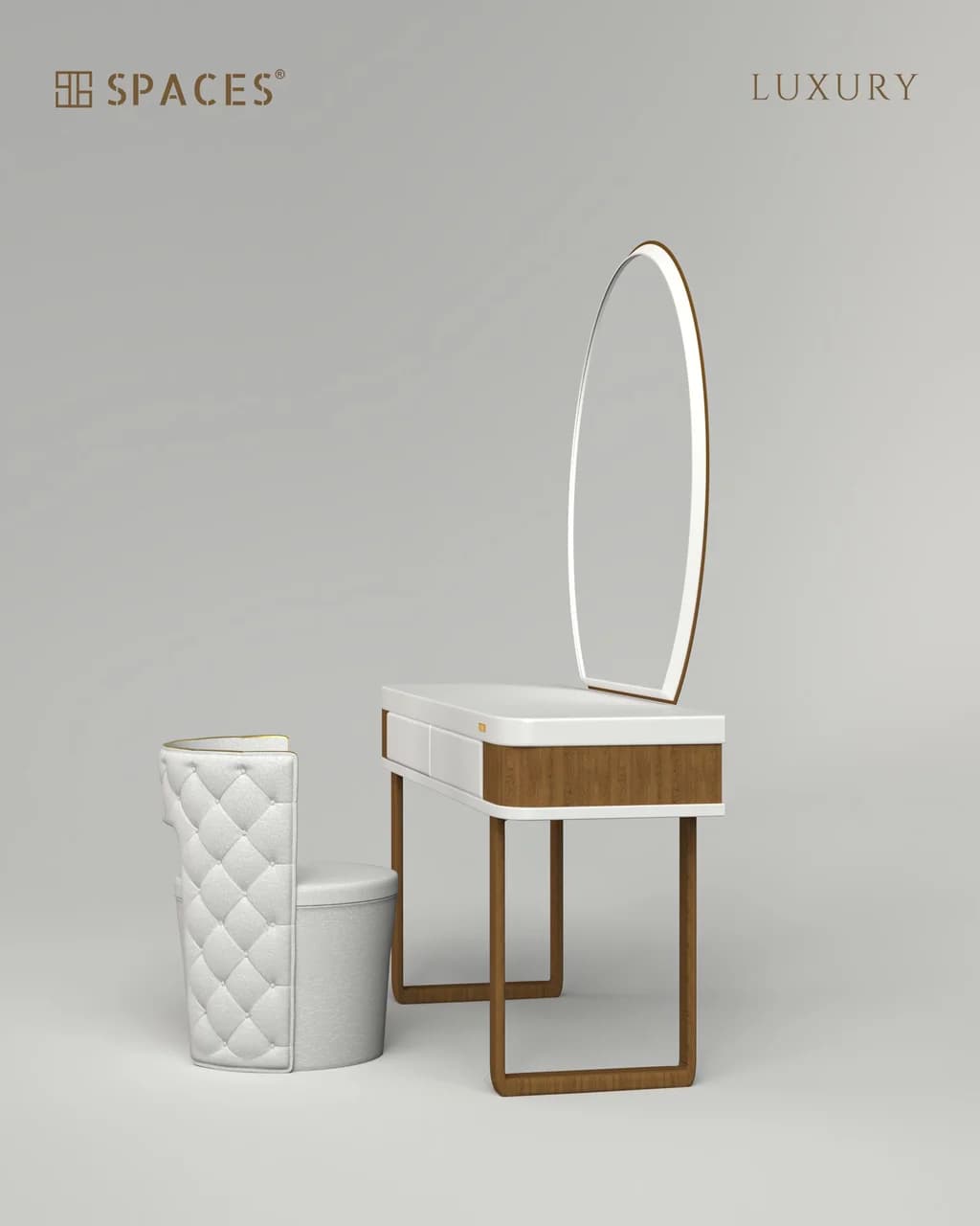 Dual Tone Luxury Dressing Table