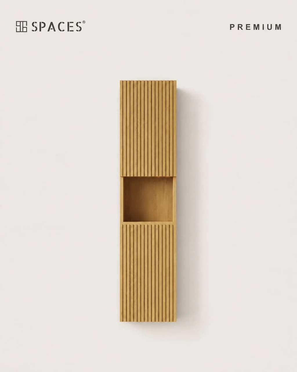 Natural Wood Premium Wall Cabinet