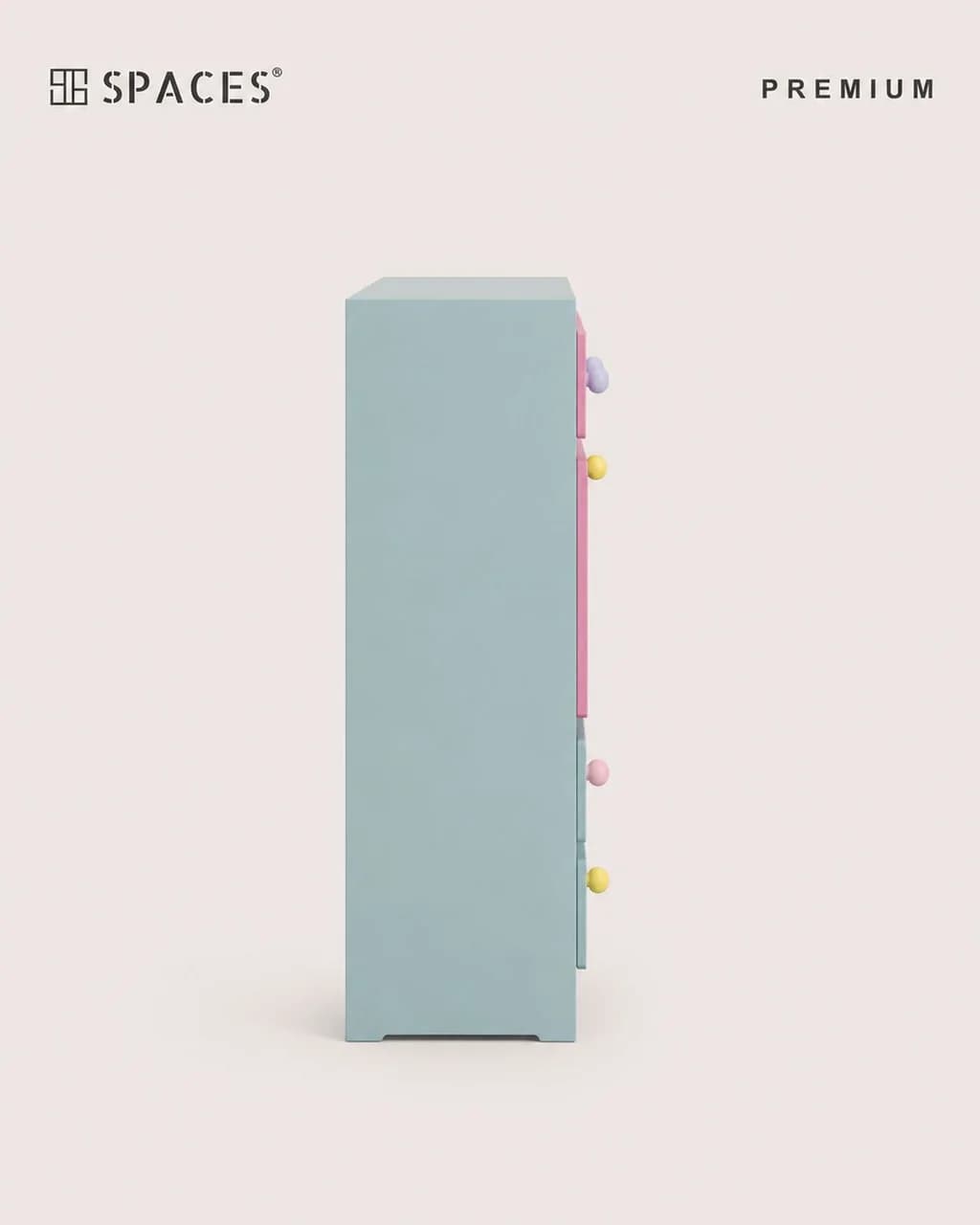 Two-Tone Premium Kids Cabinet with Acrylic Glass Display