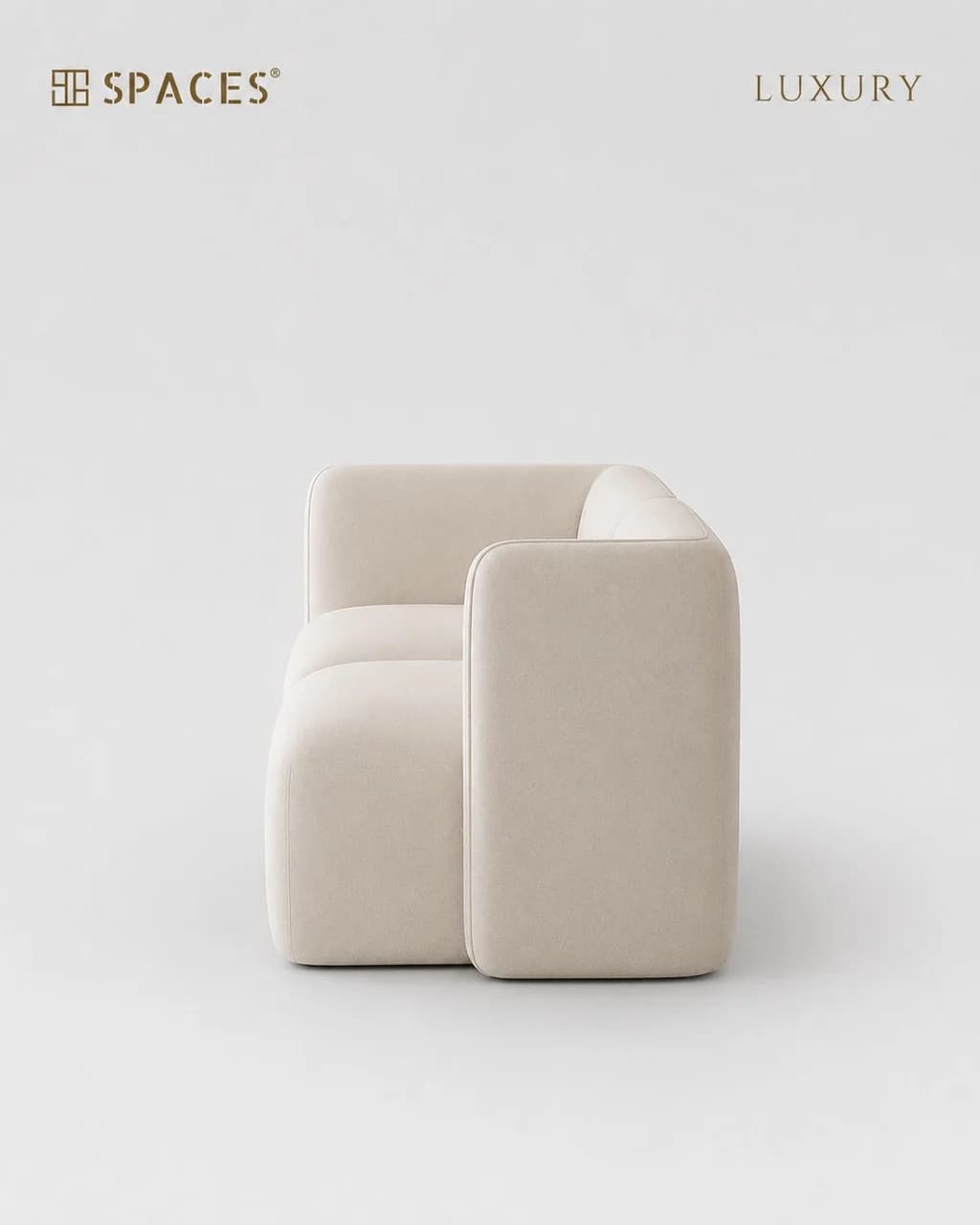 Ivory Super Soft Luxury Sofa (Double)