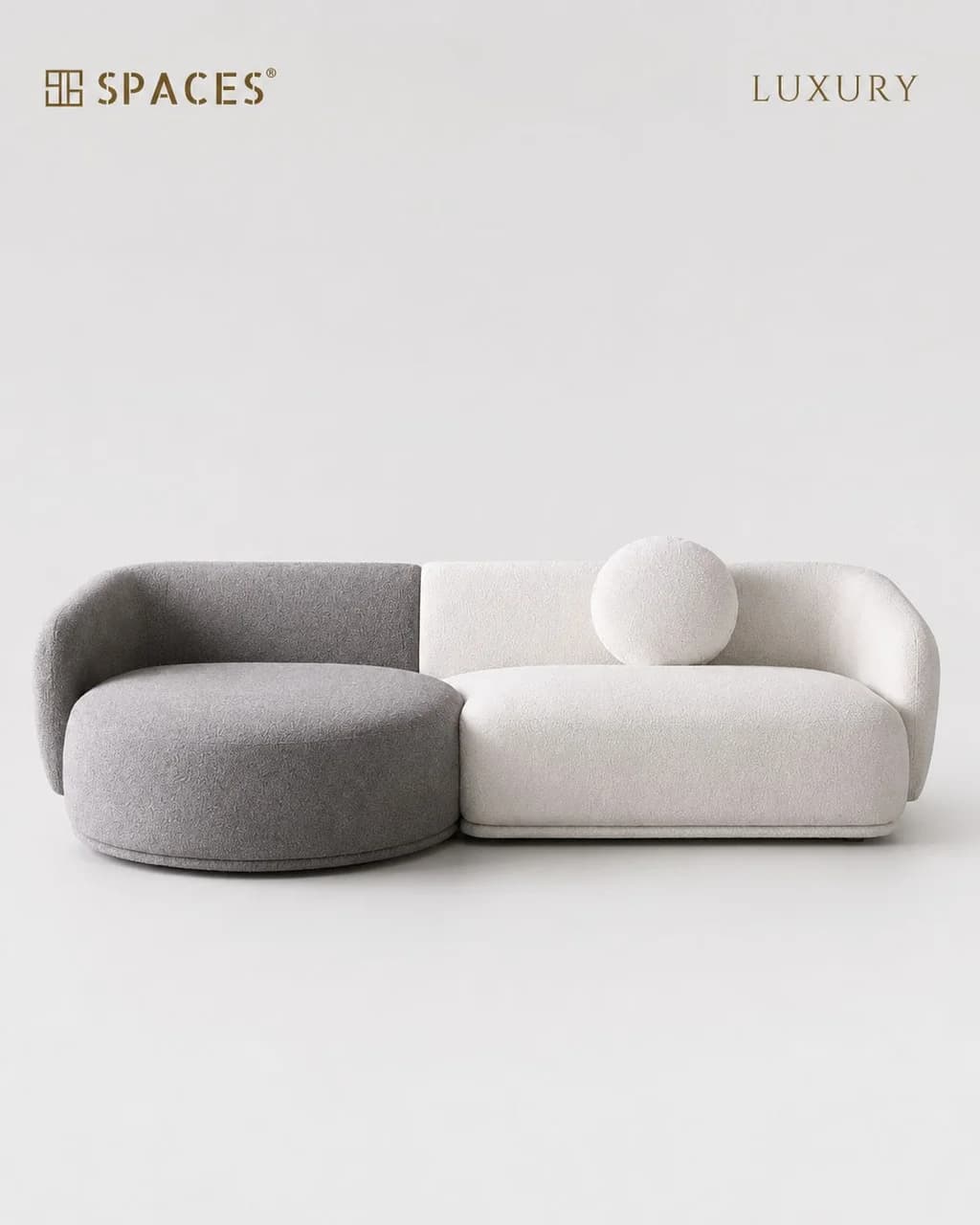 Two-Tone Super Soft Luxury Sofa (Double)
