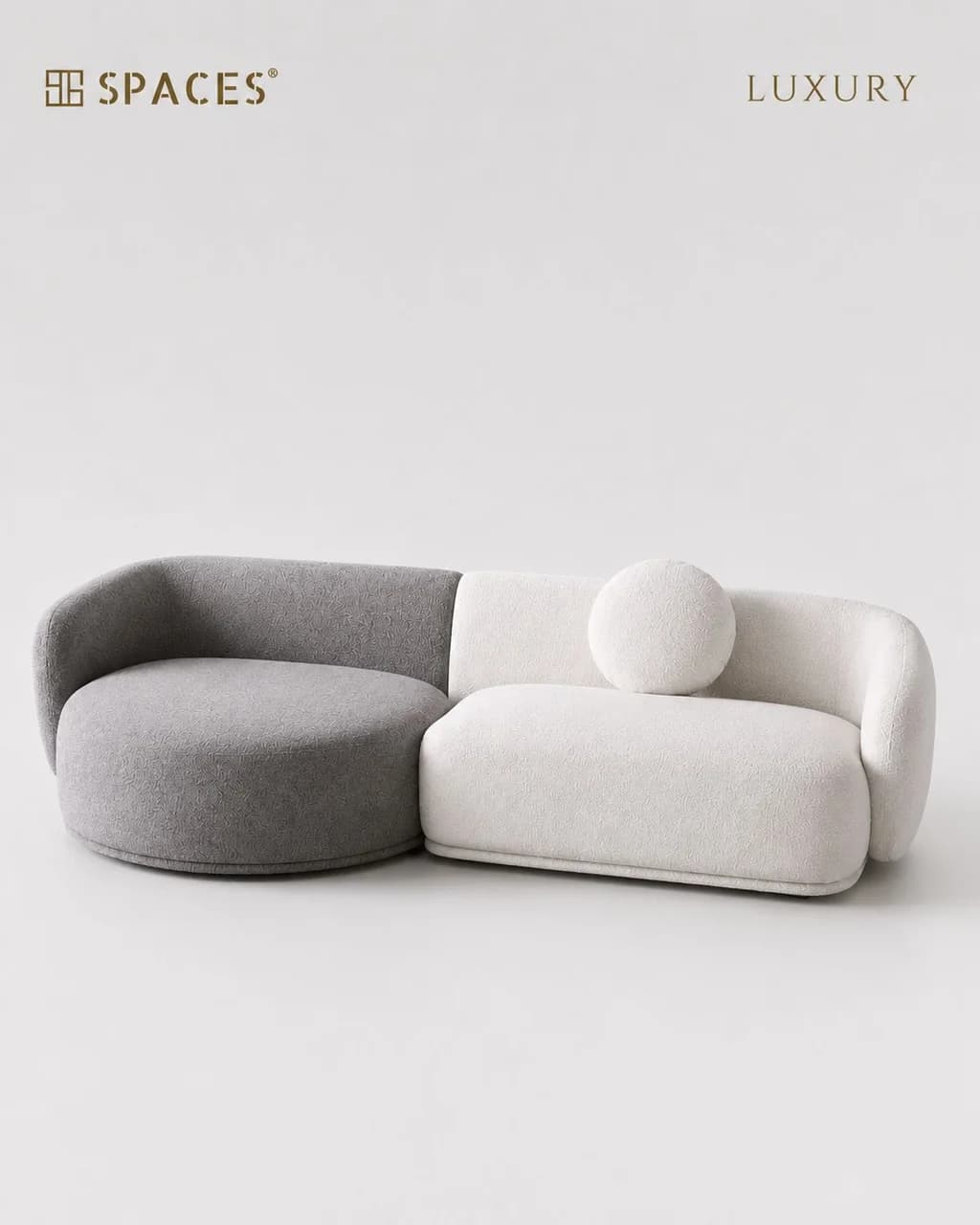 Two-Tone Super Soft Luxury Sofa (Double)