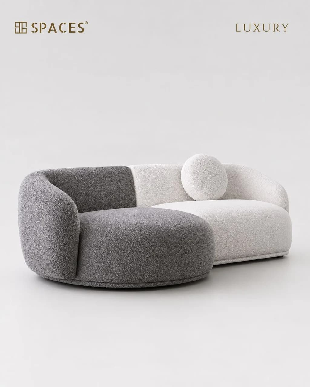 Two-Tone Super Soft Luxury Sofa (Double)