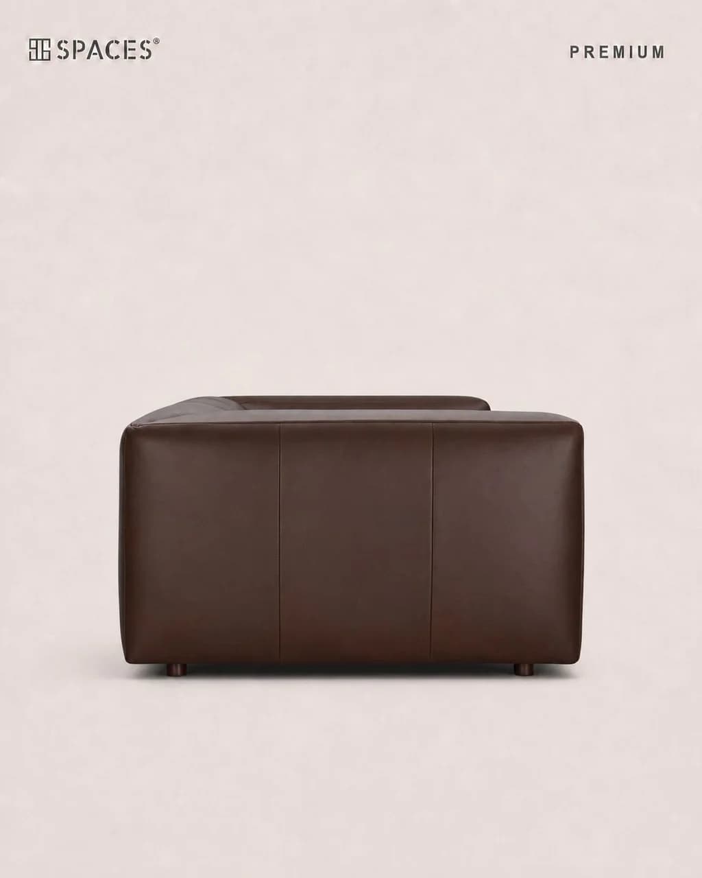 Dark Brown Leather Luxury Sofa (Triple)