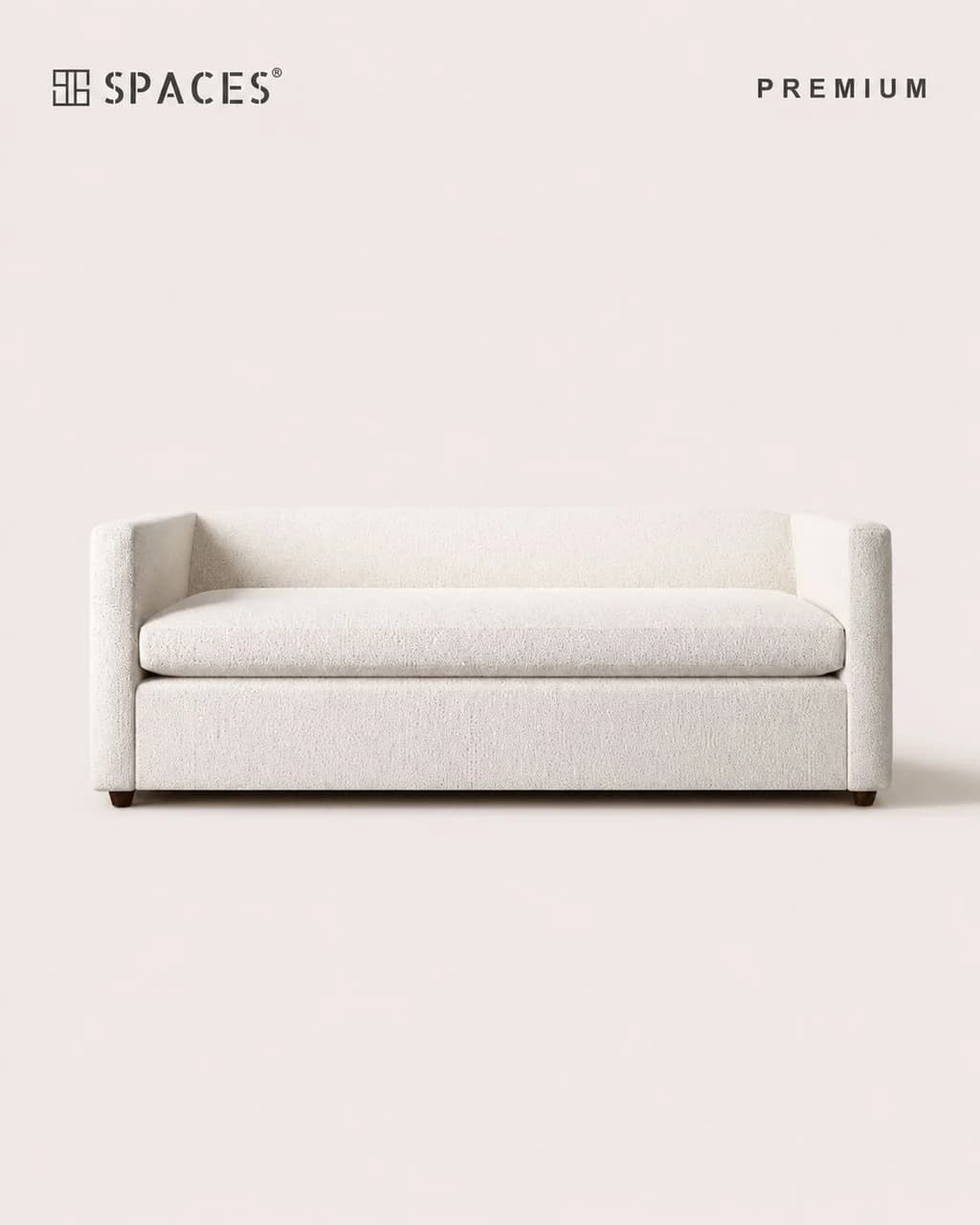 Ivory Three-Seater Premium Sofa