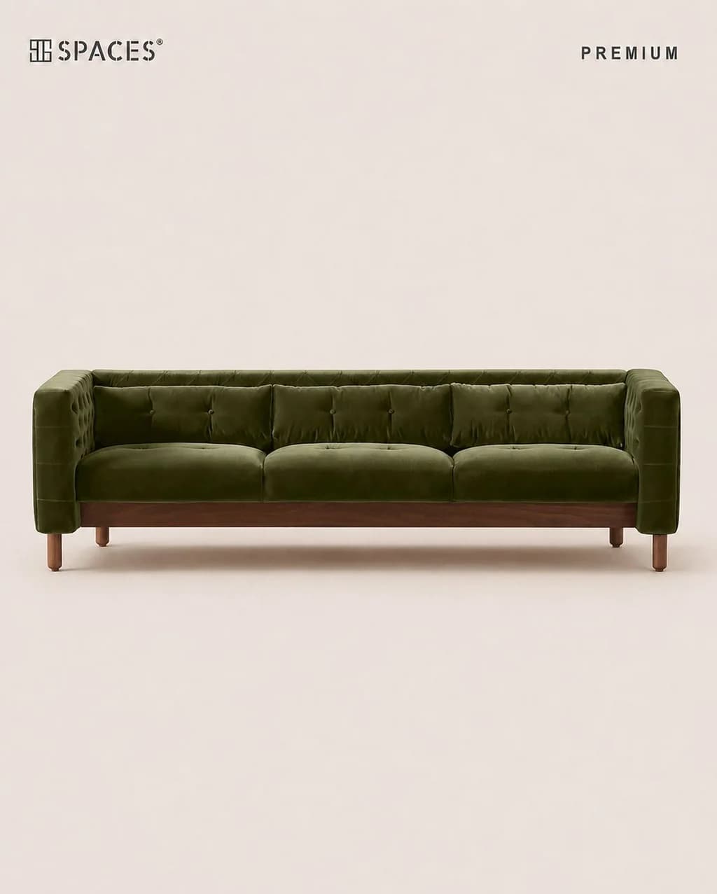 Olive Three-Seater Premium Sofa