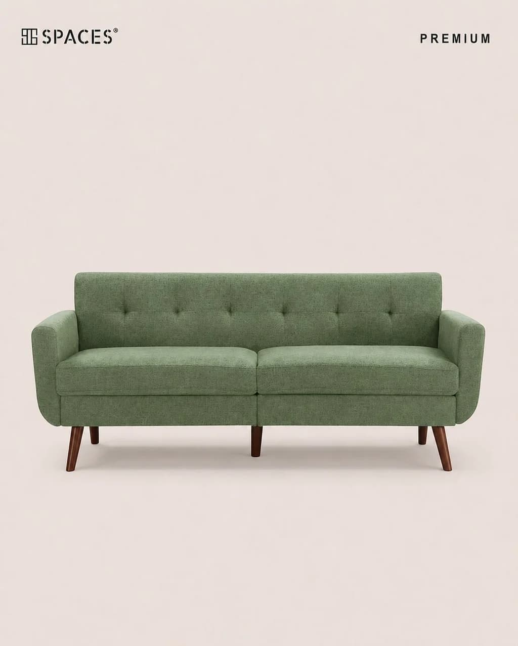 Olive Two-Seater Premium Sofa