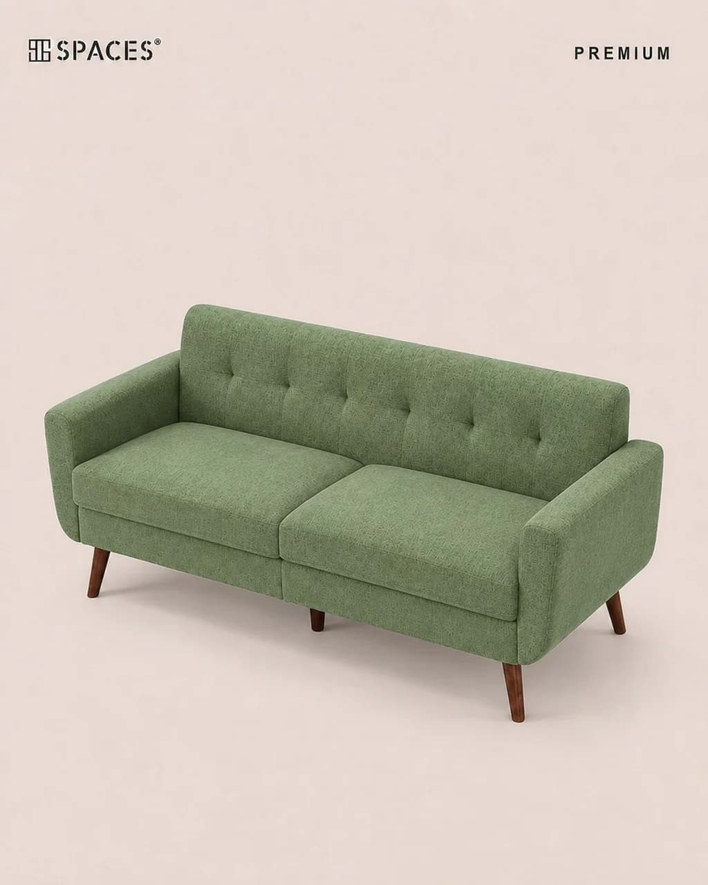 Olive Two-Seater Premium Sofa