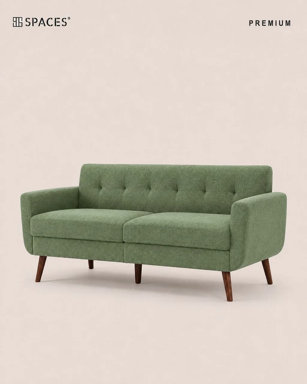 Olive Two-Seater Premium Sofa