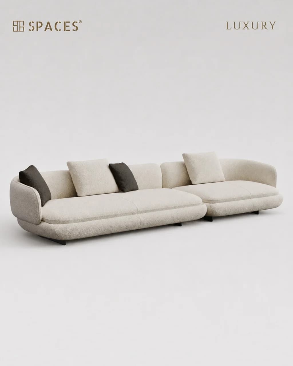 Ivory Super Soft Luxury Sofa Set