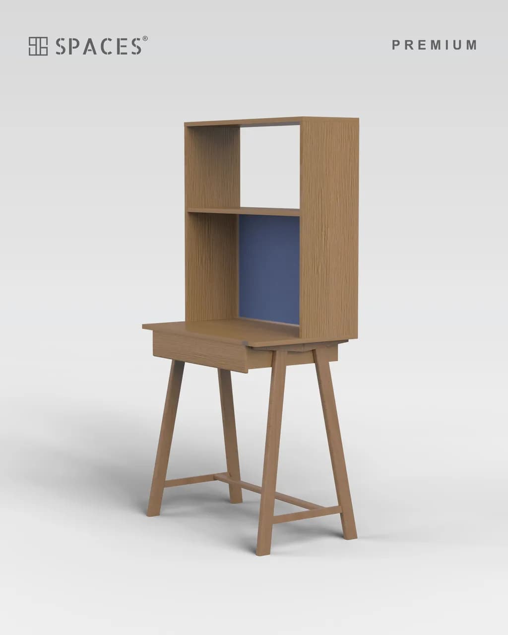 Light Oak Premium Reading Table with Pinboard