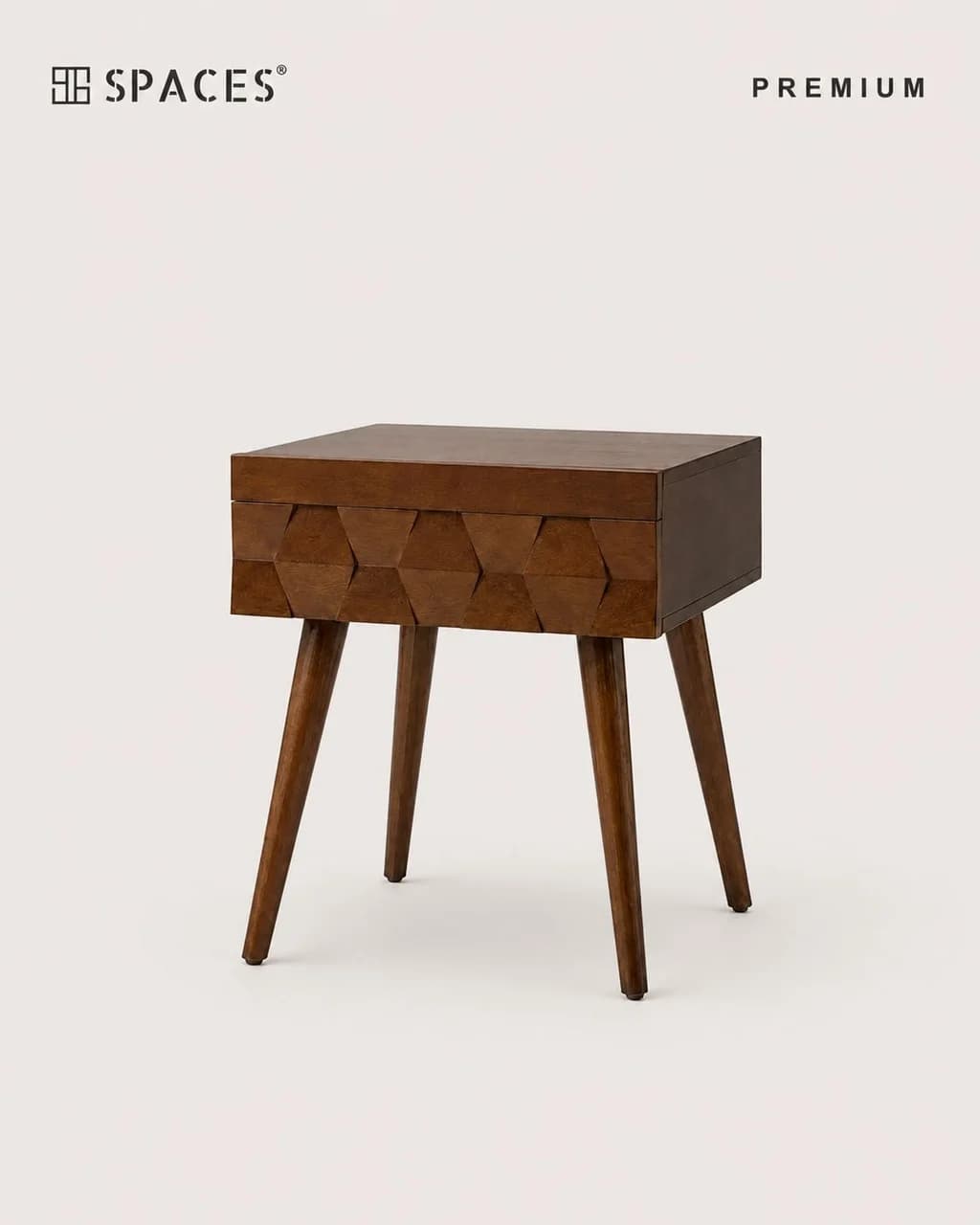 Walnut Premium Bedside Table