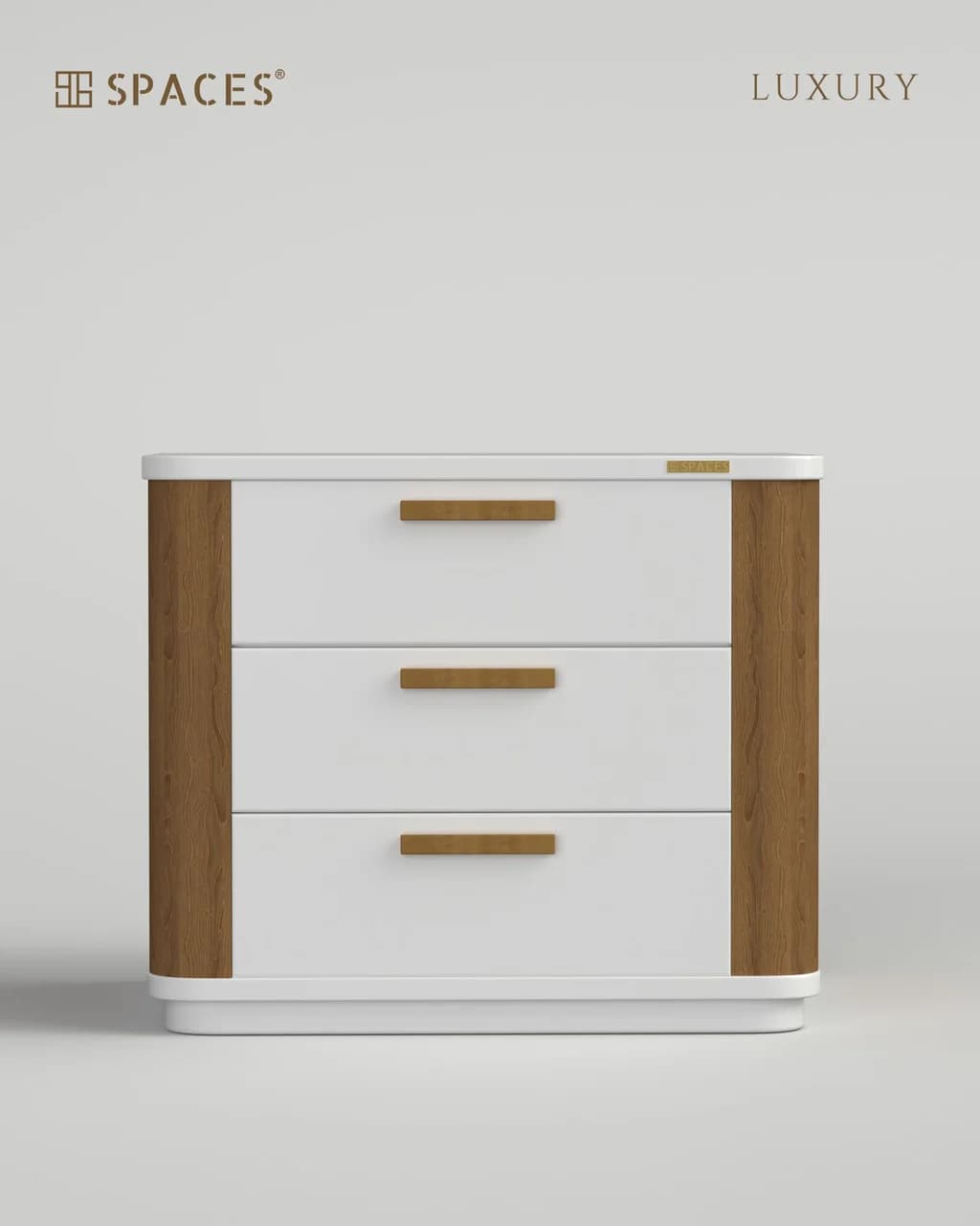 Dual Tone Luxury Bedside Table