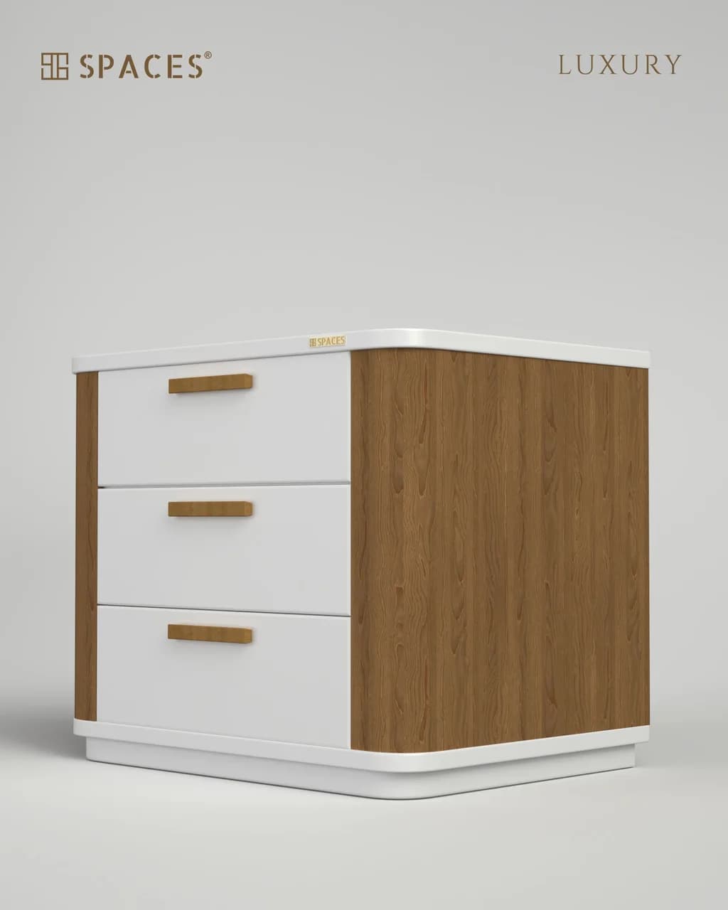 Dual Tone Luxury Bedside Table