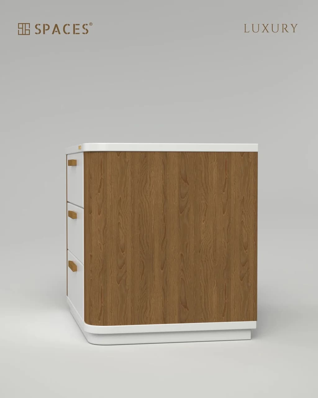 Dual Tone Luxury Bedside Table