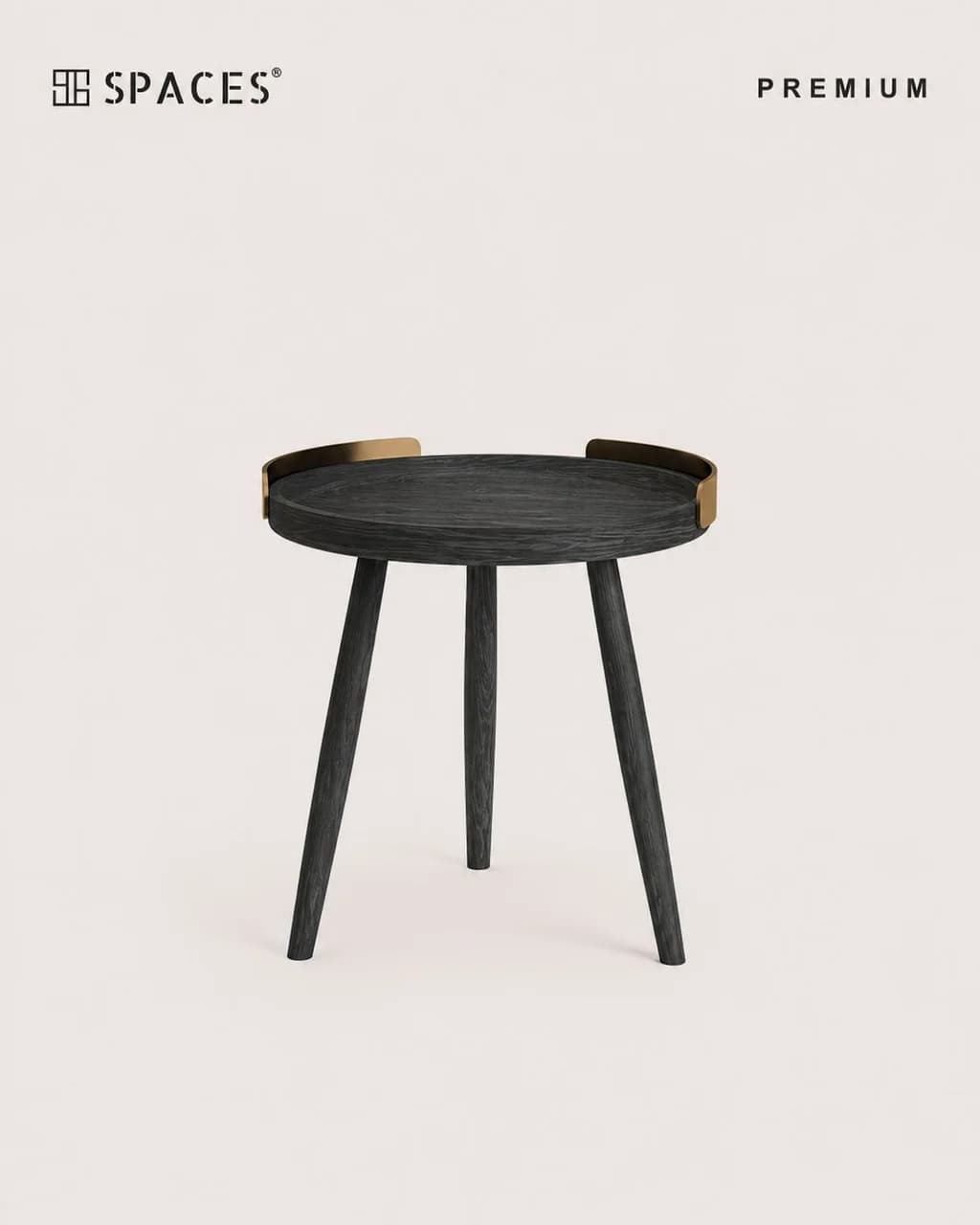 Charcoal Black Premium Side Table