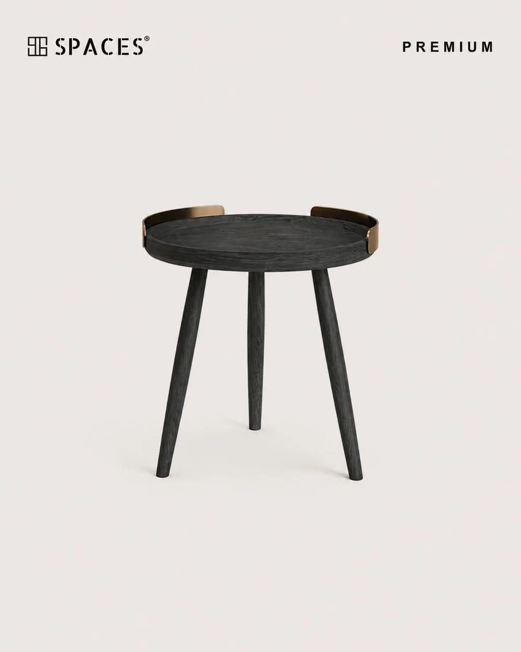 Charcoal Black Premium Side Table