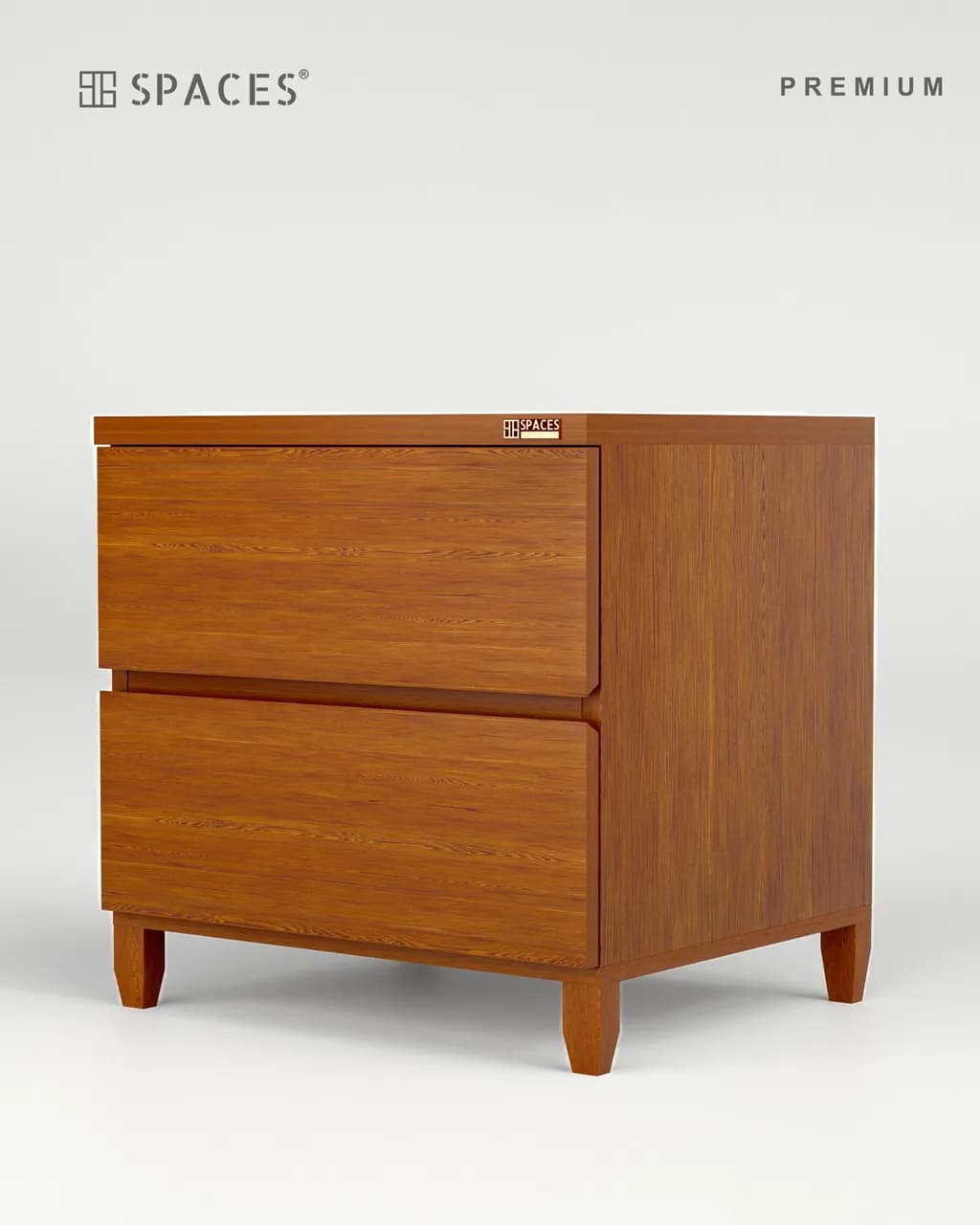 Honey Walnut Premium Bedside Table