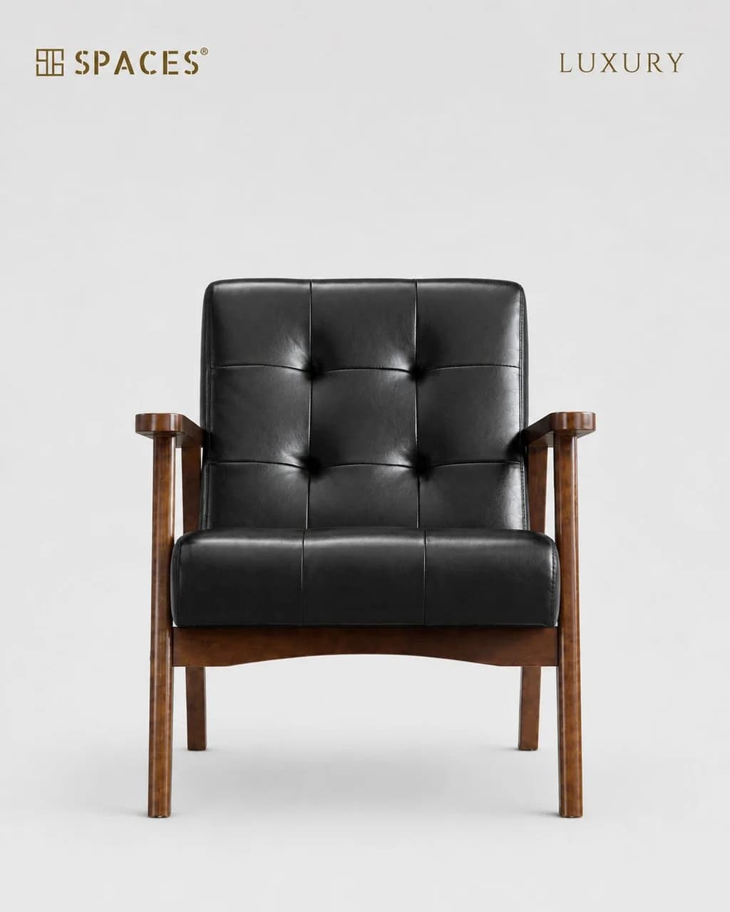 Obsidian Leather Luxury Armchair