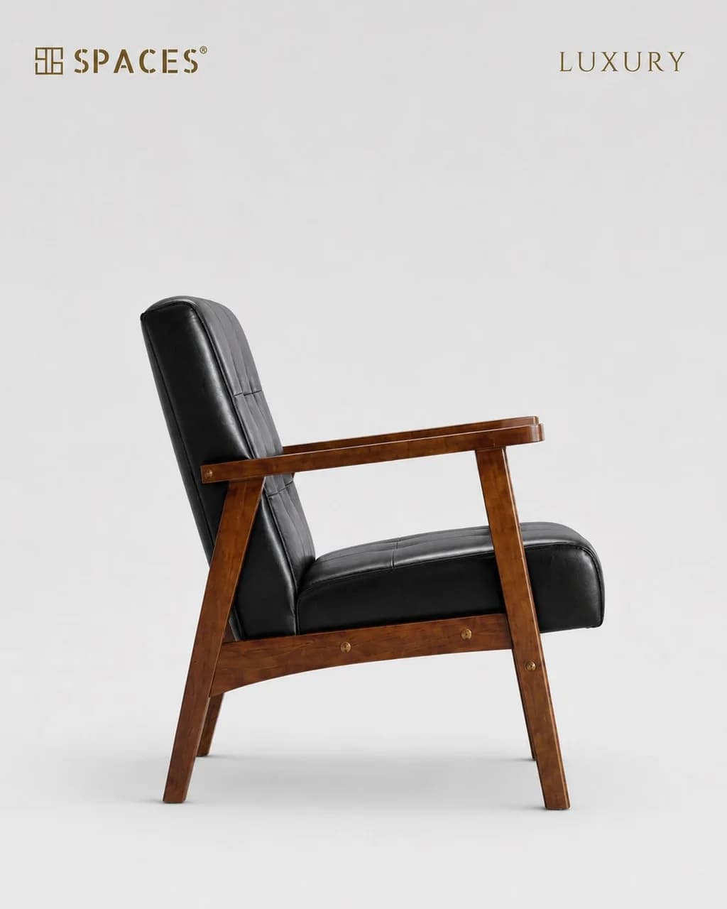 Obsidian Leather Luxury Armchair
