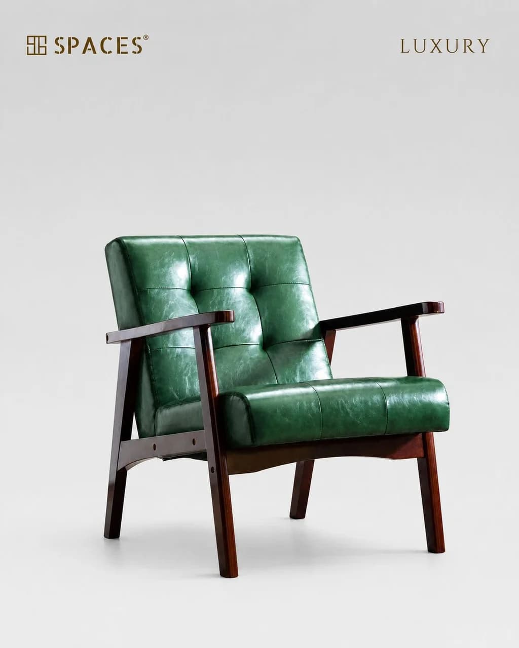 Forest Leather Luxury Armchair