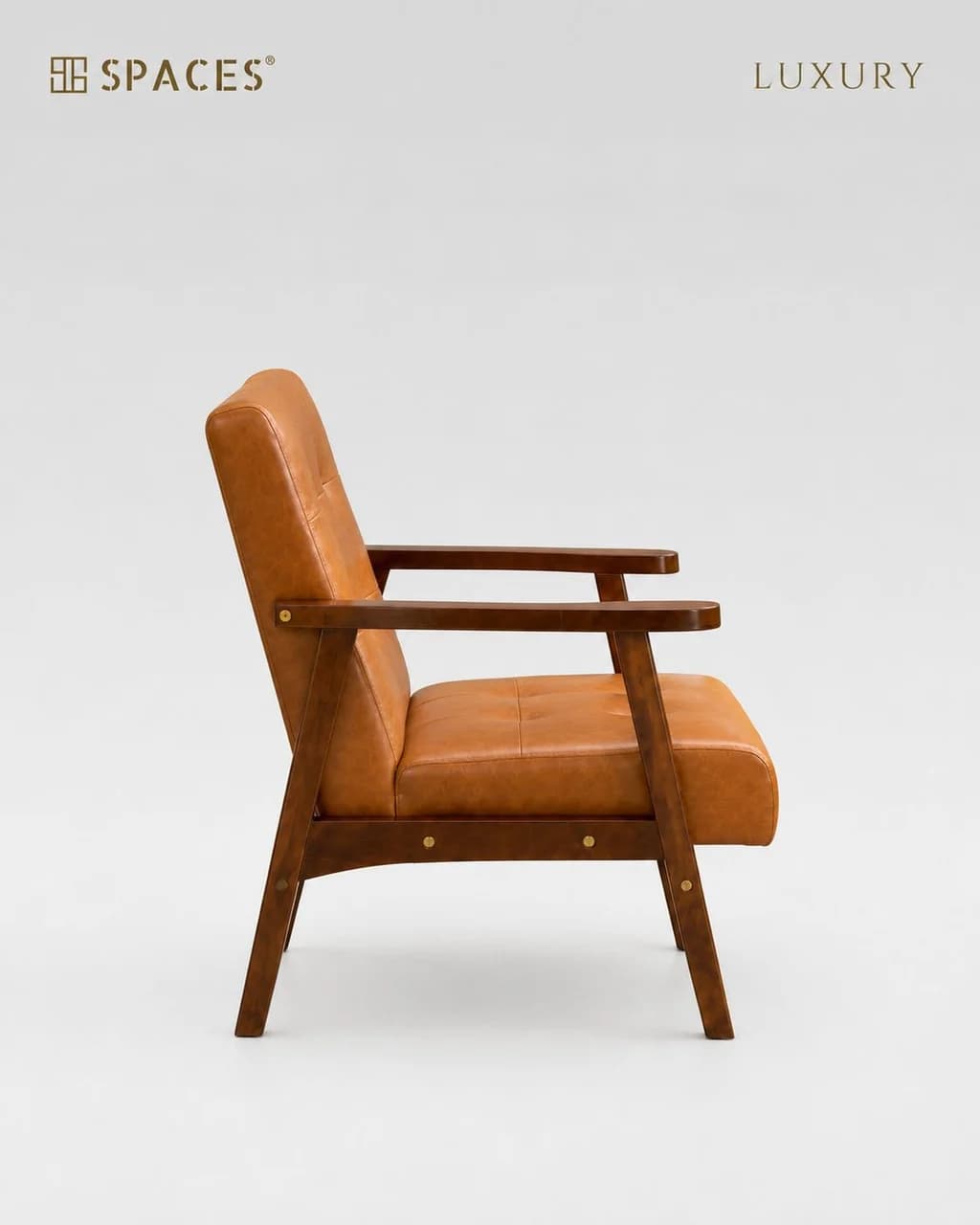 Caramel Leather Luxury Armchair