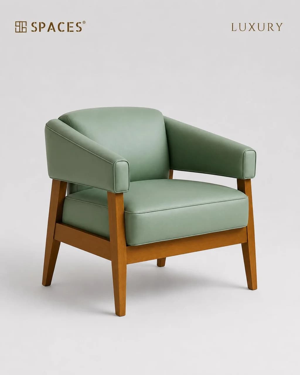 Mint-Green Luxury Armchair
