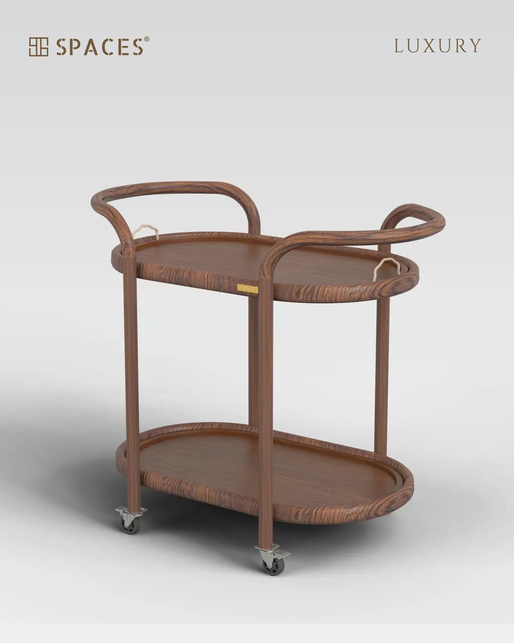 Solid Wood Luxury Tea Trolley